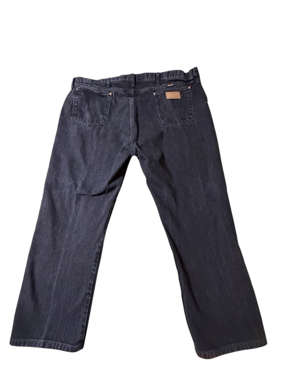 Wrangler Jeans, Men's Size 46x30, Black, Denim, Straight Leg, Pockets
